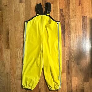REIMA Yellow Rain Overalls with Reflective Stripes